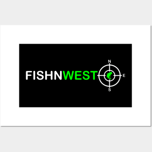 Fishnwest Target Green/White Posters and Art